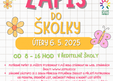 ZÁPIS DO MŠ 2025/2026